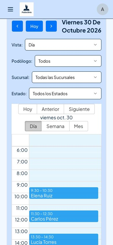 PodoClinix · Teléfono